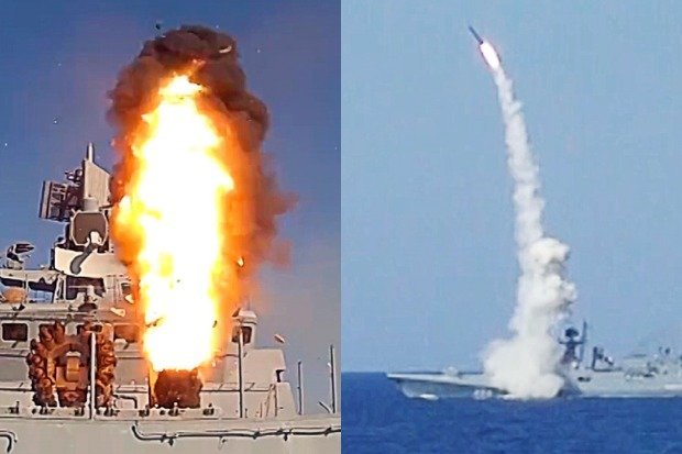 Tàu chiến Nga phóng tên lửa ngay trước mắt chiến hạm Mỹ - 1