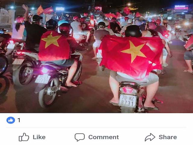 Kỳ tích U23 Việt Nam tại ASIAD 18: Cờ đỏ sao vàng ngập tràn Facebook