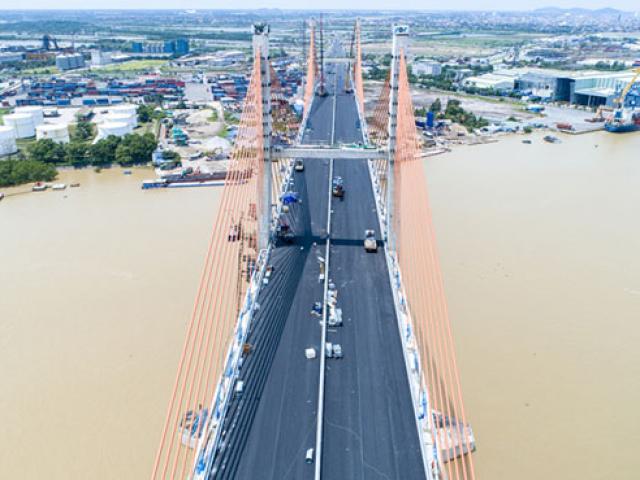 Cầu Bạch Đằng hơn 7.000 tỷ nối Quảng Ninh- Hải Phòng chính thức thông xe