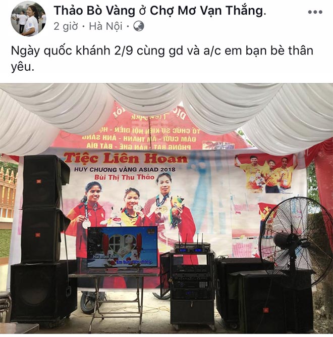 Người hùng ASIAD của thể thao Việt Nam về quê: Mở tiệc đãi khách - 1
