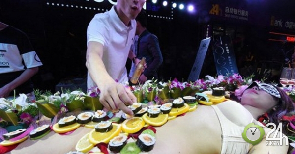 Biến tướng nghề mẫu bàn tiệc sushi