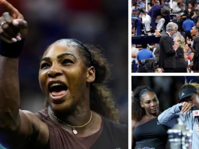 Serena ăn phạt hy hữu chung kết US Open, gọi trọng tài là “kẻ cắp”