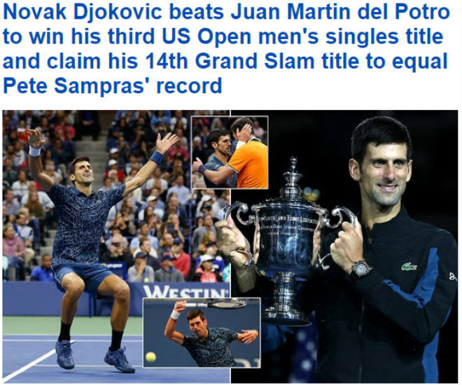 Djokovic vô địch US Open: Sánh ngang huyền thoại, báo chí đoán số 1 thế giới - 1