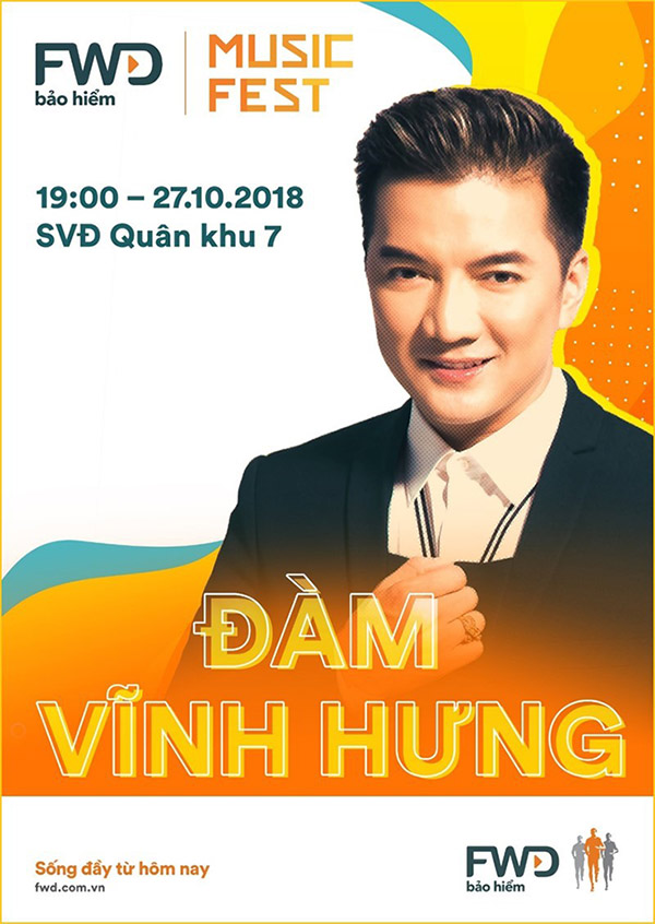 Đàm Vĩnh Hưng - Hồ Ngọc Hà sẽ hội ngộ tại Lễ hội âm nhạc FWD