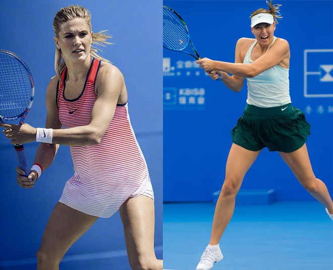 Mỹ nhân tennis: Bouchard "không quần" táo bạo, Sharapova cực "an toàn" - 1