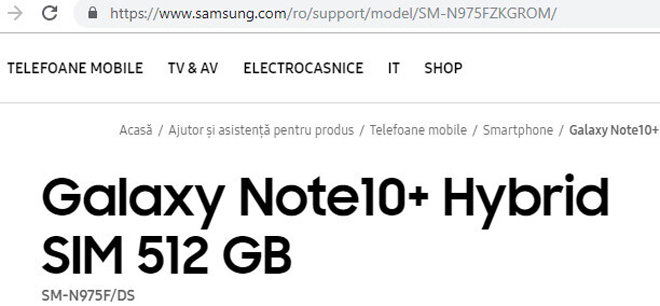 HOT: Samsung xác nhận 2 tùy chọn bộ nhớ Galaxy Note 10+ - 1