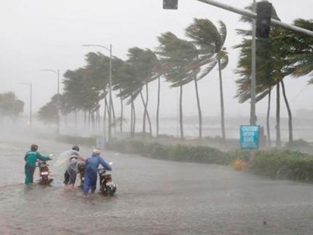 Áp thấp nhiệt đới Kajiki đang đi vào đất liền Quảng Trị-Thừa Thiên Huế, mưa to nhiều nơi