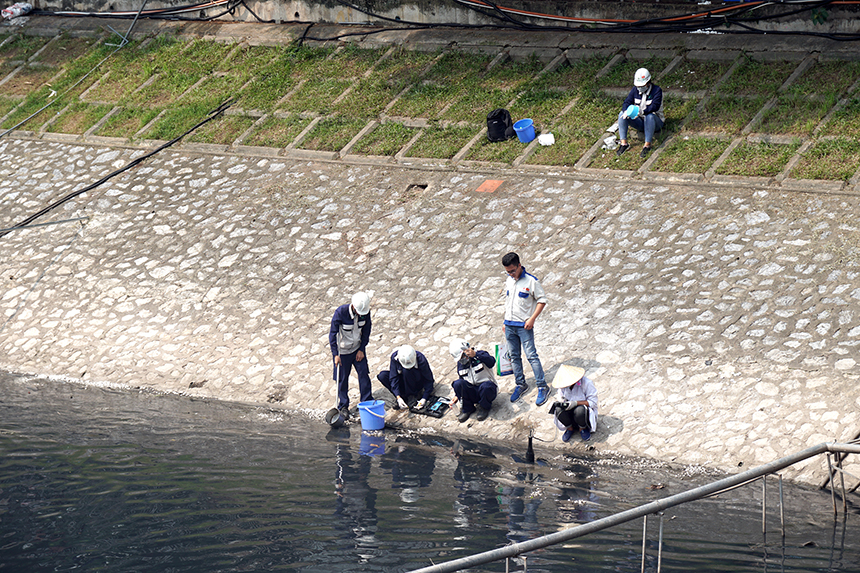 Clip: Thả hàng trăm con cá chép xuống sông Tô Lịch khi &#34;bảo bối&#34; của Nhật hết hạn thử nghiệm - 1