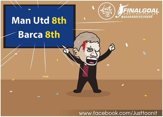 Ảnh chế: MU thua tan nát vẫn cùng "đẳng cấp" với Barca - 1