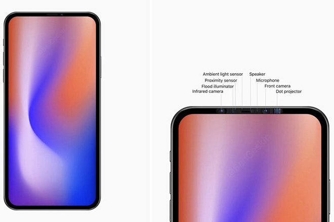 HOT: Xuất hiện kết xuất iPhone 2020 cỡ lớn, không chứa notch - 1