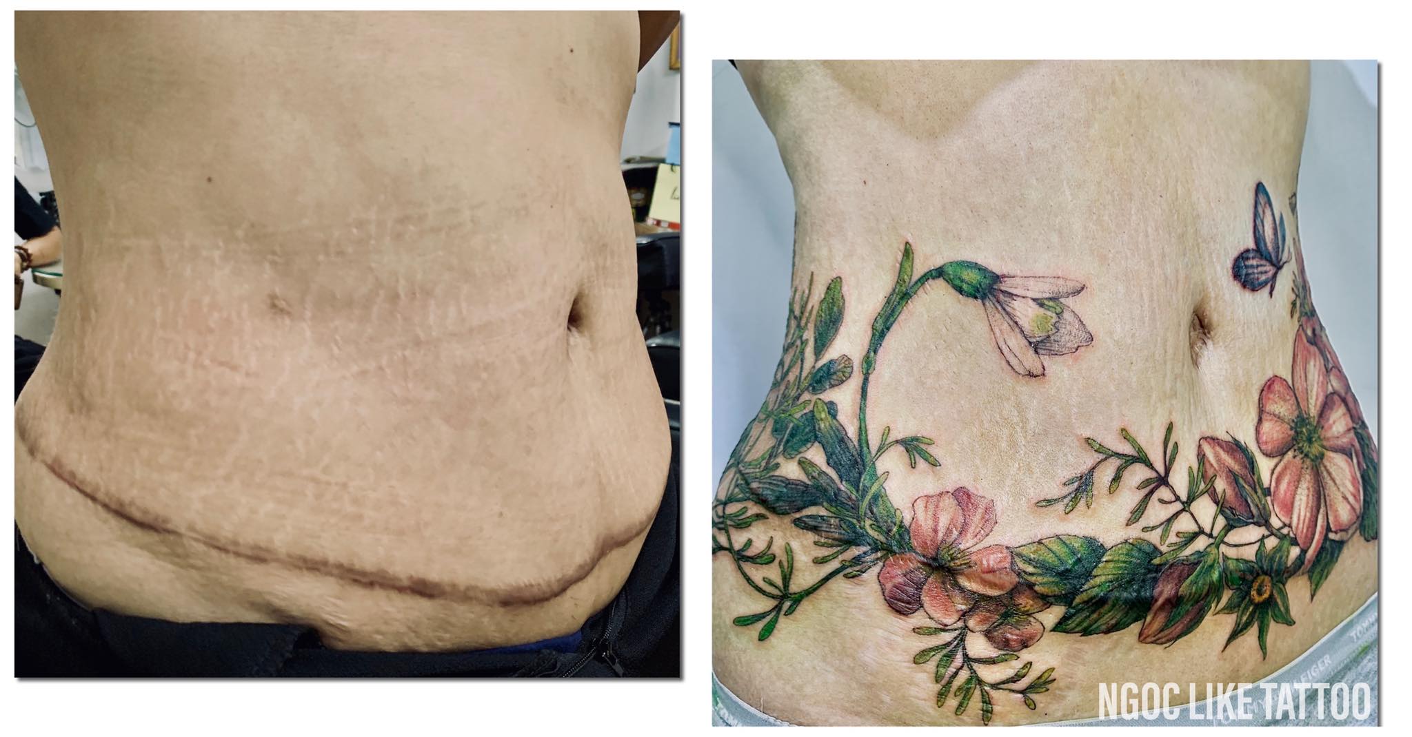 Mẹ 3 con ở Hà Nội cắn răng đi xăm 15 tiếng và cái kết bất ngờ - 2