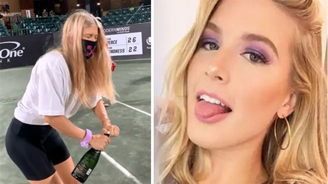 Bouchard cùng 15 kiều nữ “lên núi” chơi tennis như châm chọc Djokovic - 5