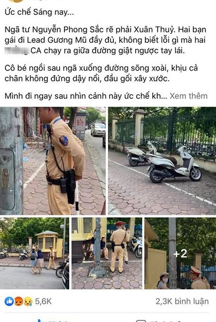 Công an lên tiếng về thông tin CSGT ra giữa đường kéo ngã 2 người phụ nữ đi xe máy - 1