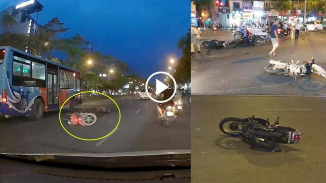 Tài xế ô tô Mazda gây tai nạn liên hoàn với 7 xe máy rồi bỏ chạy - 2