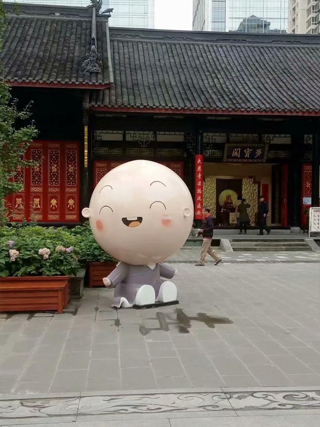 Ngôi chùa "dễ thương" nhất Trung Quốc, trưng bày hàng loạt bức tượng hoạt hình - 5