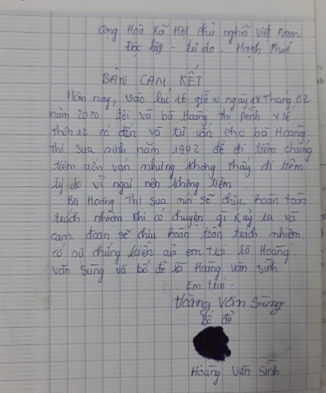 Đắk Nông: Cận cảnh những giấy cam kết không tiêm chủng 'rất lạ' - 2