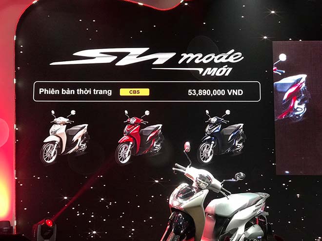 SH Mode 2020 mới được ra mắt gồm 3 phiên bản giá từ 53,89 triệu đồng