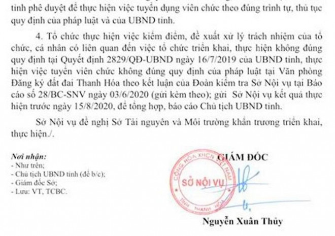 Thanh Hóa: Gần 300 người thi đậu viên chức, nửa năm chưa được công nhận kết quả - 2