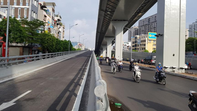 Ngỡ ngàng đường vành đai 2 trên cao trước ngày thông xe - 8