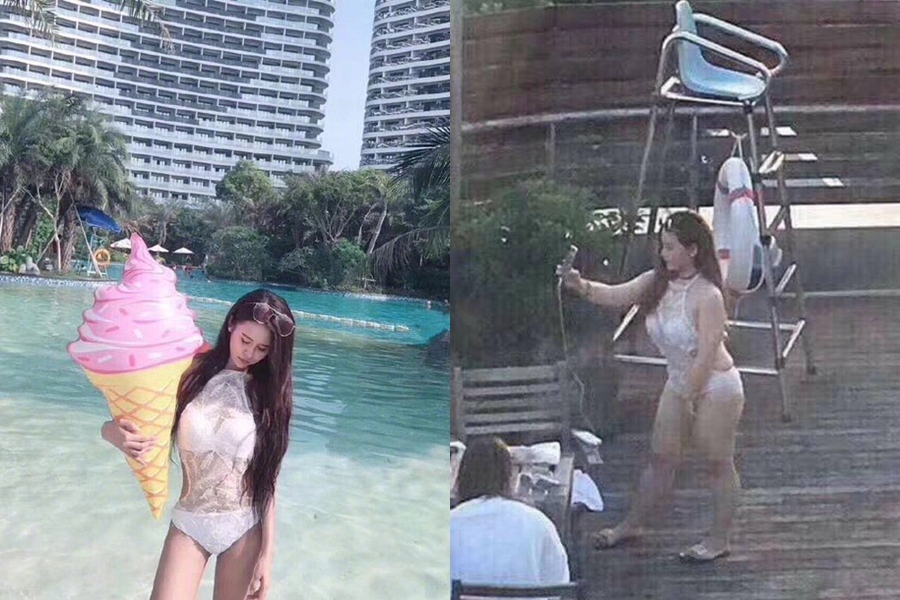 Thêm 1 hot girl Trung Quốc gây shock vì thân hình "trâu mộng" khác hẳn ảnh đăng mạng - 7