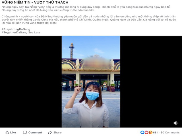 Clip cổ vũ Đà Nẵng vượt qua đại dịch “gây sốt” mạng xã hội - 1