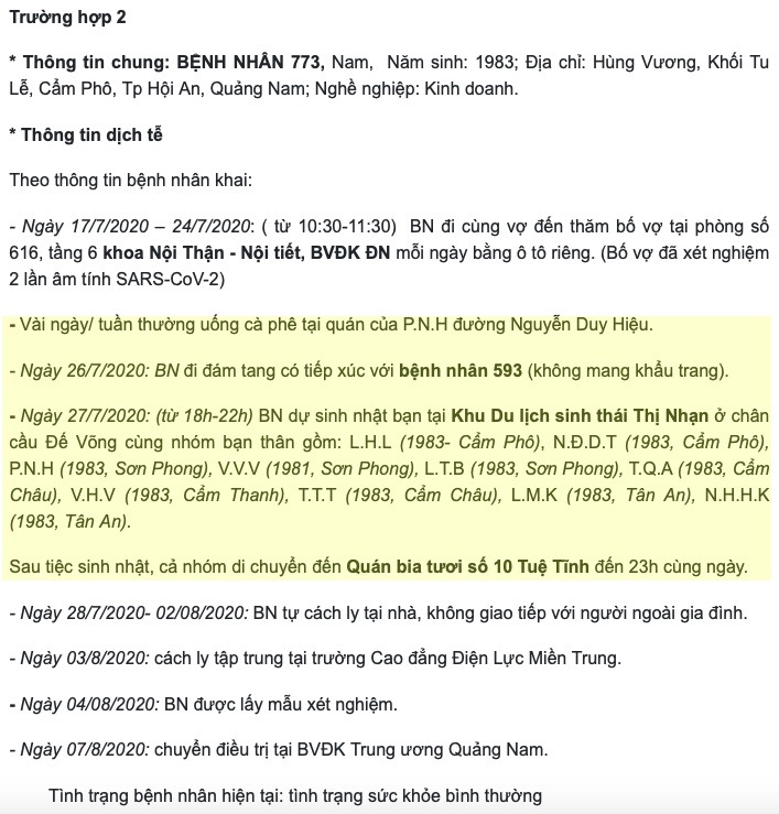 Nhiều bệnh nhân COVID-19 ở Quảng Nam từng đi đám tiệc, có người du lịch Đà Lạt - 2