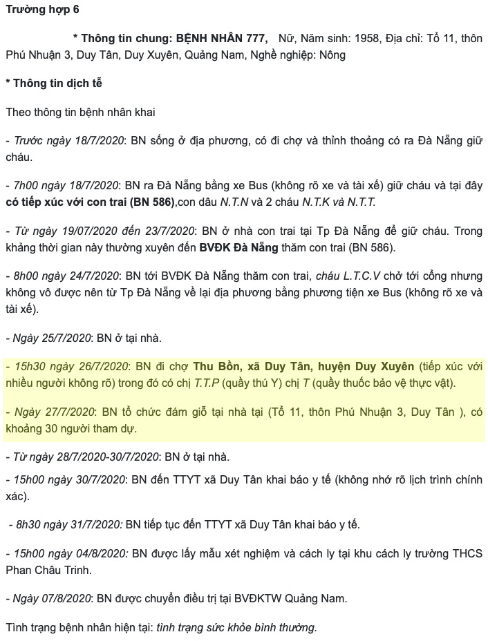 Nhiều bệnh nhân COVID-19 ở Quảng Nam từng đi đám tiệc, có người du lịch Đà Lạt - 6