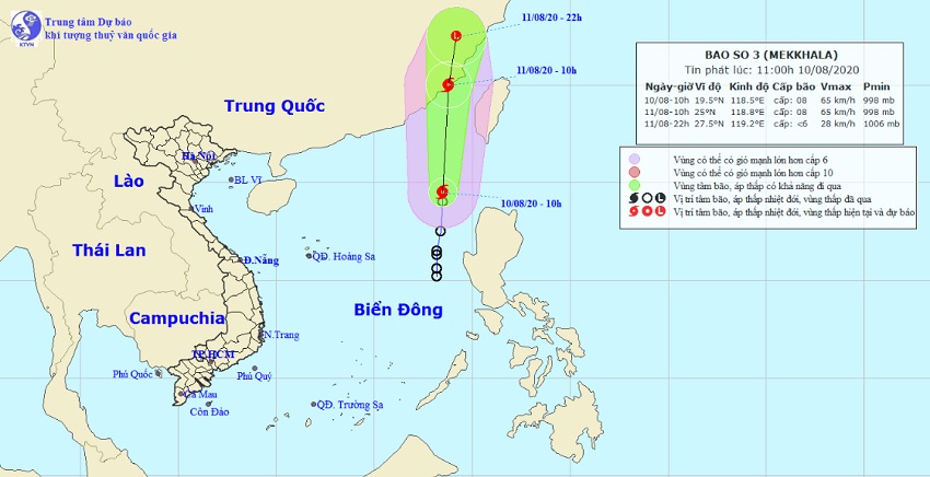 Áp thấp nhiệt đới trên Biển Đông đã mạnh lên thành bão, gió giật cấp 10 - 1