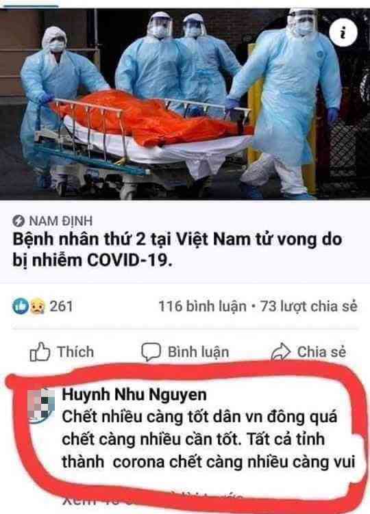 Truy tìm chủ tài khoản Facebook đăng nội dung &#34;chết càng nhiều càng vui&#34; - 1