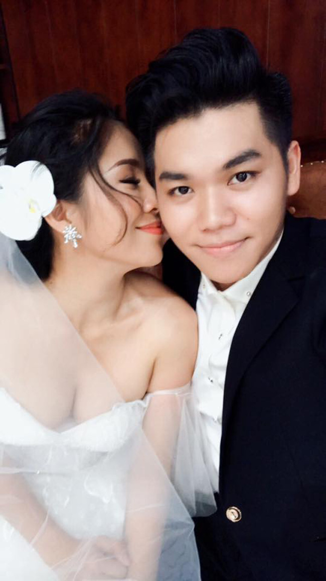 Người đẹp Trà Vinh tái hôn với ông xã Trung Kiên kém 7 tuổi vào năm 2017.

