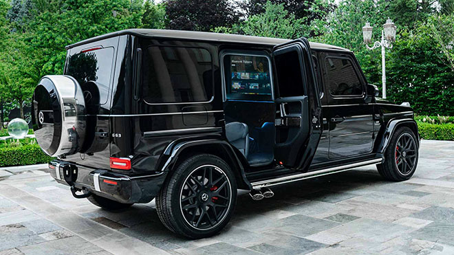 Mercedes-AMG G63 độ thành xe Limo và có khả năng chống đạn dành cho giới nhà giàu - 6