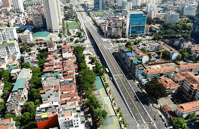 Cầu vượt trăm tỷ kết nối 3 quận ở Hà Nội trước ngày thông xe - 2