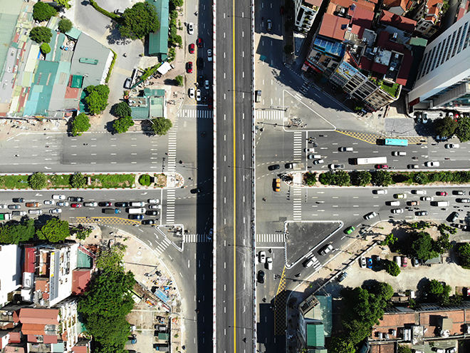 Cầu vượt trăm tỷ kết nối 3 quận ở Hà Nội trước ngày thông xe - 4