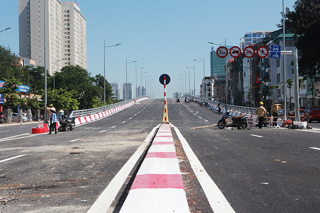 Cầu vượt trăm tỷ kết nối 3 quận ở Hà Nội trước ngày thông xe - 7