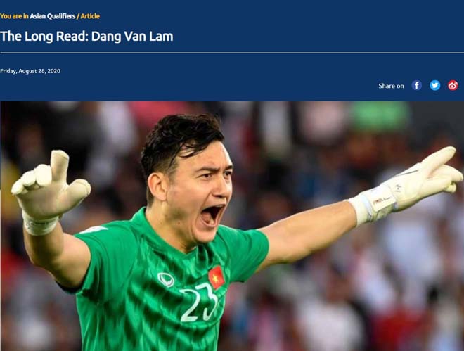 Thủ môn Văn Lâm thổ lộ giấc mơ dự World Cup trên trang chủ AFC - 1