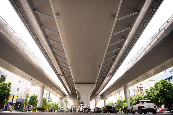 Diện mạo đường trên cao có kết cấu lạ, giải cứu “ngã tư ùn tắc” nổi tiếng nhất Hà Nội - 12