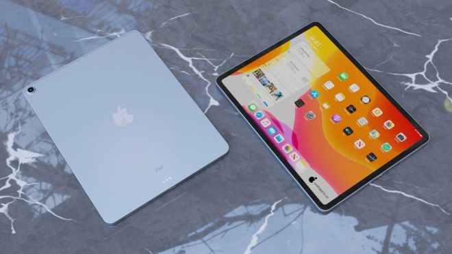 iPad Air 4 đẹp ngỡ ngàng trong dáng hình iPad Pro - 1