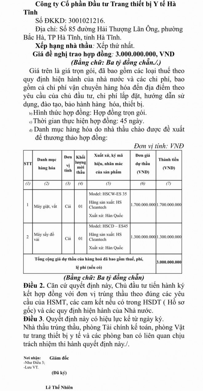 Lô máy sấy, máy giặt 2 tỷ đồng “thổi giá” lên 12 tỷ đồng đã “chui” vào những bệnh viện nào của Hà Tĩnh? - 2