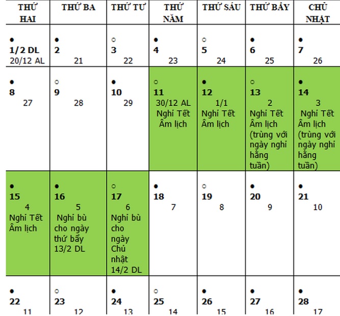 Lấy ý kiến về 2 phương án nghỉ Tết Nguyên đán Tân Sửu 2021 - 2