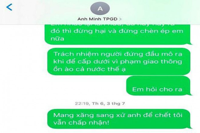Ủy ban kiểm tra vào cuộc vụ tin nhắn dọa “mang xăng xử” trưởng phòng giáo dục - 2