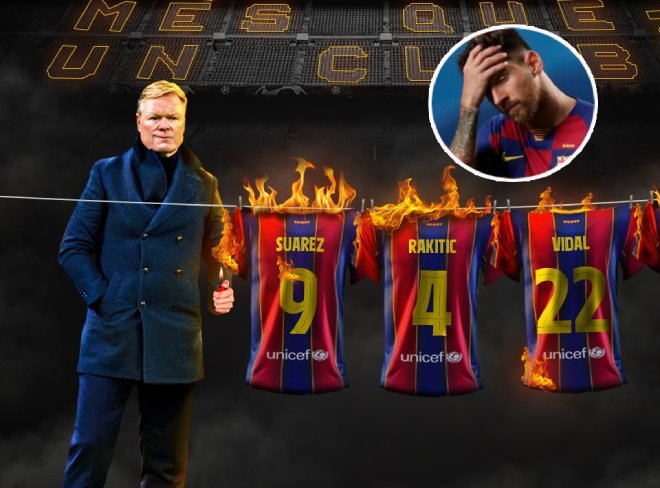 Barcelona loại Suarez thẳng tay: HLV Koeman âm mưu cô lập Messi - 1