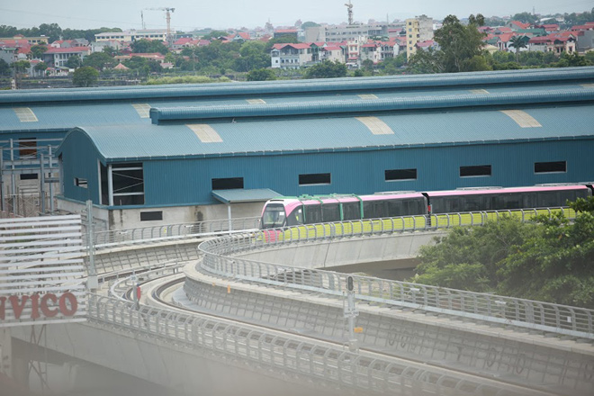 Hình ảnh đoàn tàu Nhổn - ga Hà Nội chạy thử nghiệm 8,5km trên cao - 5