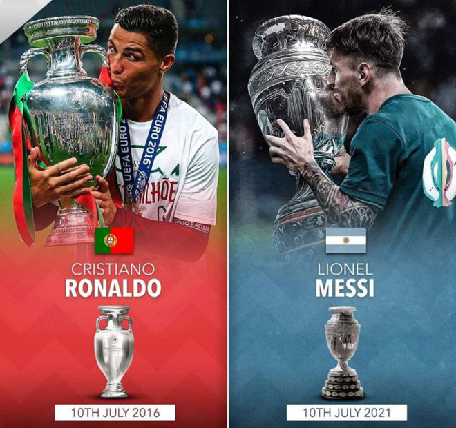 Giật mình Messi, Ronaldo lên ngôi "vua châu lục" cùng ngày: Bí ẩn con số 10/7 - Bóng đá