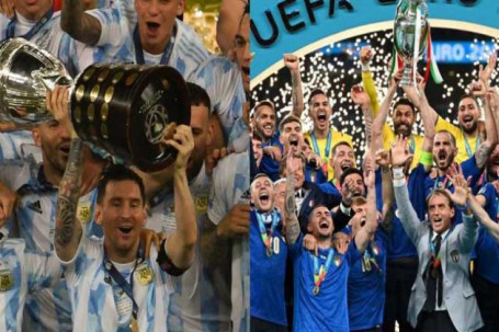"Ông trùm" Nam Mỹ Argentina đấu "vua" châu Âu Italia, đội nào vô địch ấn tượng hơn?