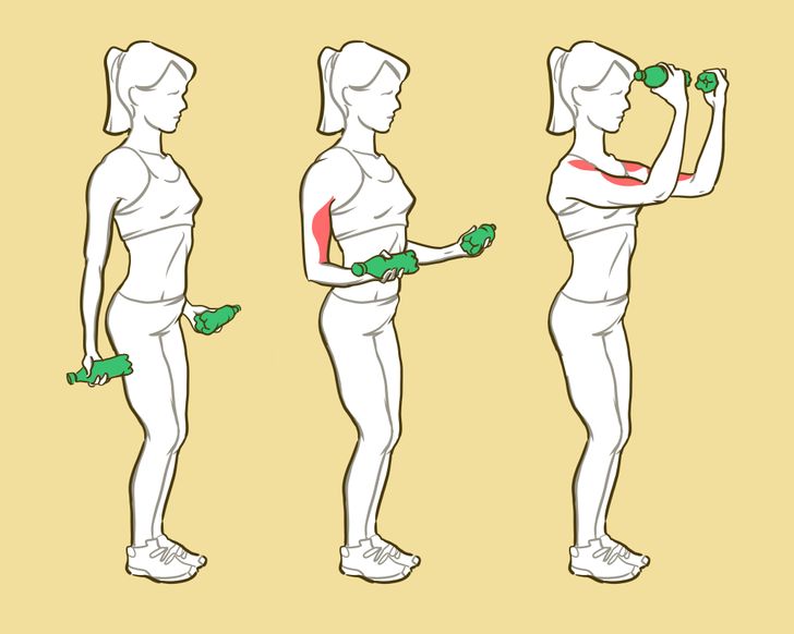 Tranh thủ nghỉ dịch, tập cho tay, vai thon mềm nhờ những bài này - 1