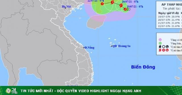Trưa nay (19/7), Biển Đông khả năng hứng bão số 3 - Vimarsana News