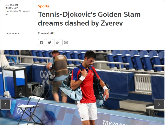 Djokovic lost the Olympic gold medal appointment: The press was sorry for "dop"  13 years - 4