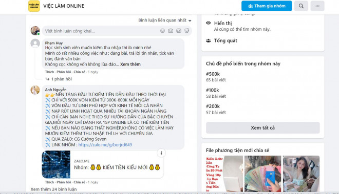 Việc làm online tại nhà: Cẩn trọng “bẫy” việc nhẹ, lương cao - 4