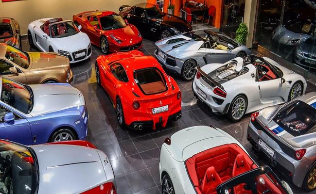 Các thương hiệu hàng đầu như Aston Martin, Bentley, Ferrari, Lamborghini, Mercedes-Benz, Porsche, Rolls-Royce đều hiện diện trong bộ sưu tập này, trong đó có nhiều dòng xe hiếm, sản xuất với số lượng hạn chế trên toàn thế giới.
