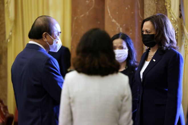Chủ tịch nước Nguyễn Xuân Phúc hội kiến Phó Tổng thống Mỹ Kamala Harris - 2